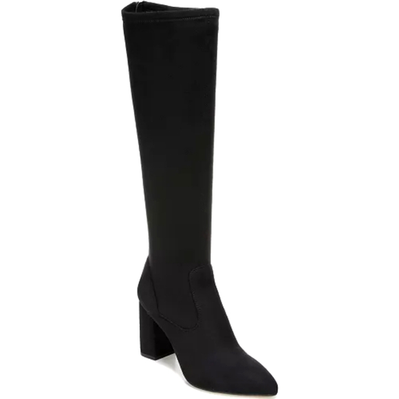 π£ Franco Sarto - Katherine Block Heel Pointed Toe Knee High π’ Boots 6 - Suede - Picture 3 of 9